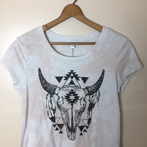 [Express] Boho Western Tie Dye Graphic Short Sleeve T-Shirt - Picture 2 of 7